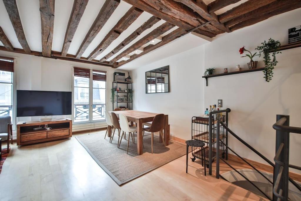 Апартаменты Typical Parisian Duplex#4Pers#Le Marais Экстерьер фото