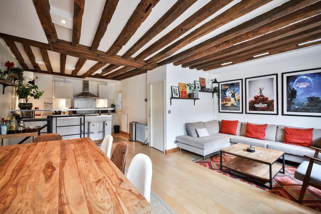Апартаменты Typical Parisian Duplex#4Pers#Le Marais Экстерьер фото