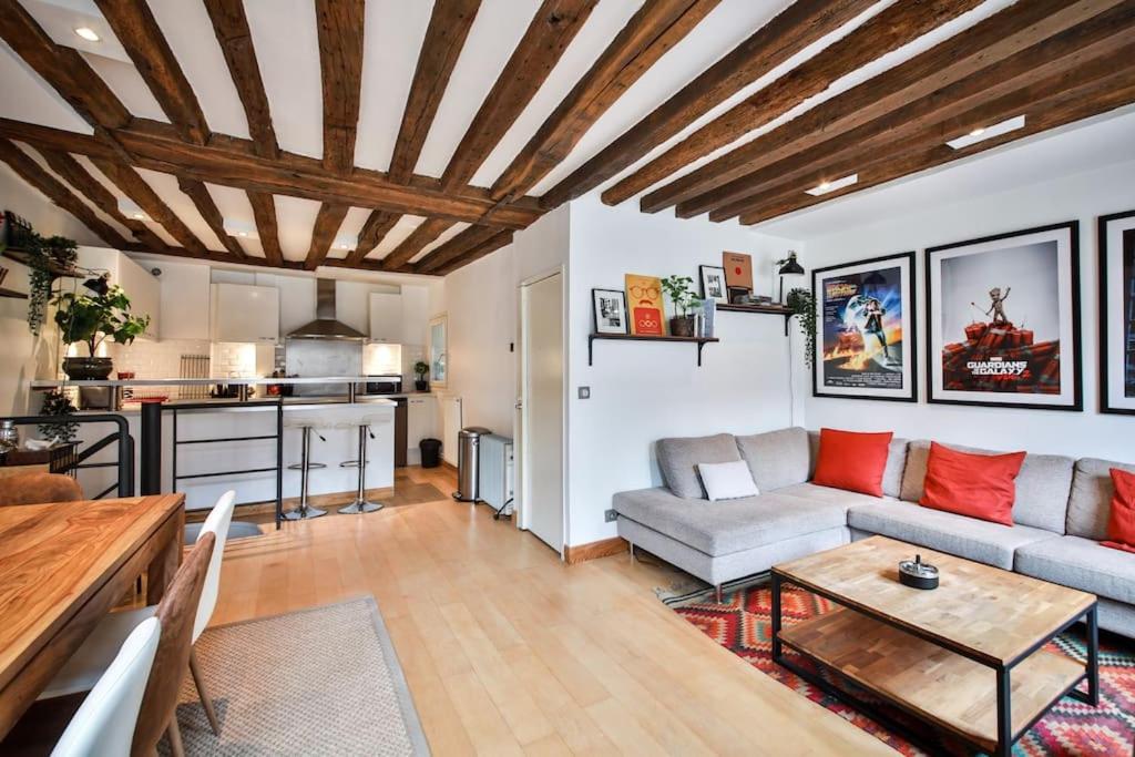 Апартаменты Typical Parisian Duplex#4Pers#Le Marais Экстерьер фото